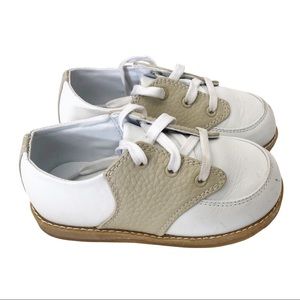 Saddle Shoes Tan and White Toddler Size 8